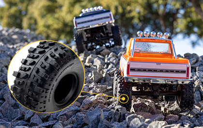 OFFICIALLY LICENSED INTERCO SUPER SWAMPER TSL BOGGERS for the Axial /24 SCX24 Chevrolet C10 RC Rock Crawler