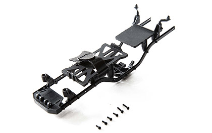 STEEL C-CHANNEL CHASSIS FRAME RAILS  for the Axial /24 SCX24 Chevrolet C10 RC Rock Crawler