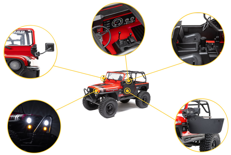 OFFICIALLY LICENSED JEEP CJ-7 BODY
                