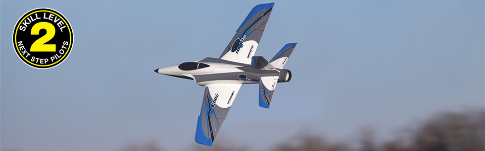 Skill Level 2 &ndash; Next Step After a Trainer &ndash; Some Experience Required for the E-flite Habu SS (Super Sport) 50mm EDF RC Jet