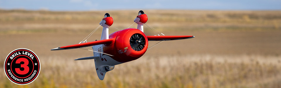 Skill Level 3 for the E-flite Gee Bee R-2 1.0m RC Airplane