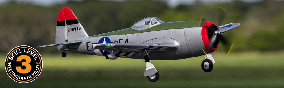 Skill Level 3 for the E-flite Micro P-47 Thunderbolt 625mm
