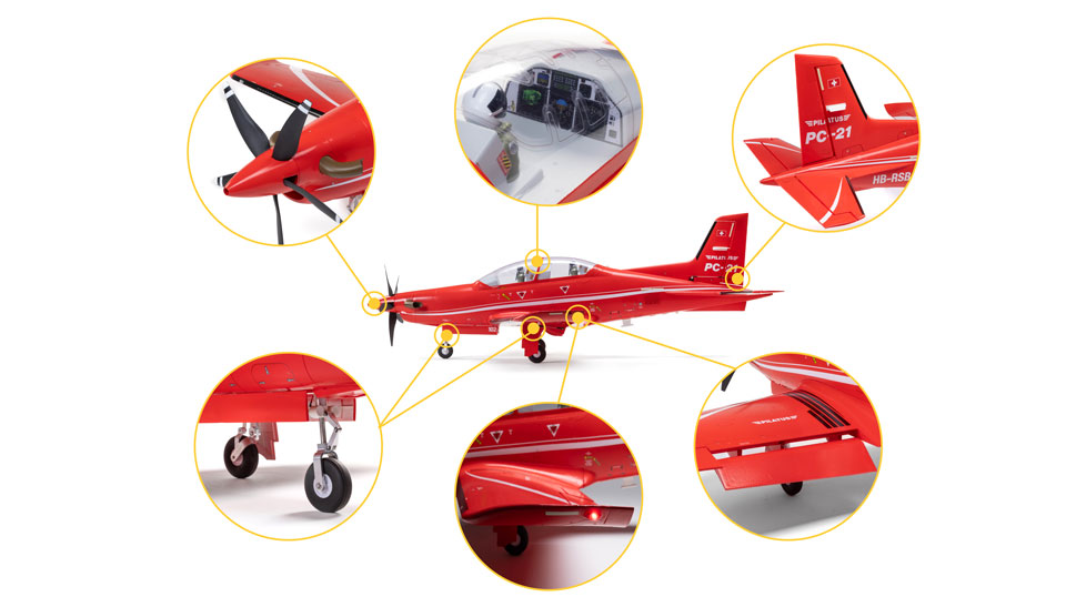 Functional Features for the E-flite Pilatus PC-21 RC Airplane