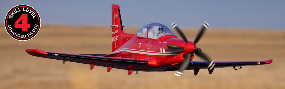 Skill Level 4 for the E-flite Pilatus PC-21 RC Airplane
