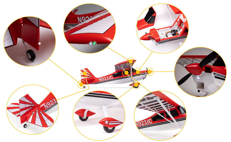 Scale Features for the E-flite Super Decathlon 1.2m RC Airplane