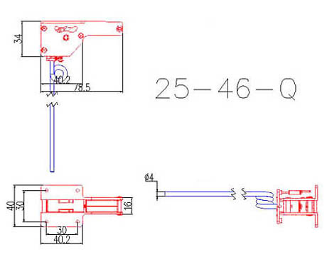 GT 25-46 Nose Gear Dimensions