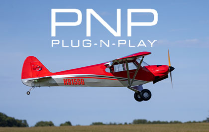 Electric Powered Plug-N-Play Completion Level for the Hangar 9 Carbon Cub 15cc RC Airplane