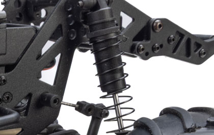 THREADED OIL-FILLED SHOCKS for the Losi 1/18 Mini LMT Sparkle Smash 2S Ready-To-Run Brushed Monster Truck
