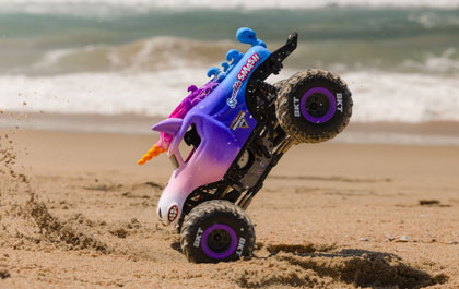 FREESTYLE THROTTLE PROFILE for the Losi 1/18 Mini LMT Sparkle Smash 2S Ready-To-Run Brushed Monster Truck