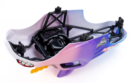 REMOVABLE TWIST-LOCK COMPOSITE CAGE for the Losi 1/18 Mini LMT Sparkle Smash 2S Ready-To-Run Brushed Monster Truck