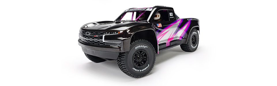 Trophy Truck Inspired Styling for the Mirage TT Front/Rear Tires Black Split Six: ARRMA MOJAVE GROM