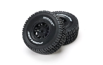 Highly Detailed Scale Appearance for the Mirage TT Front/Rear Tires Black Split Six: ARRMA MOJAVE GROM