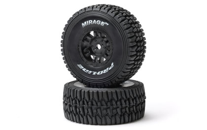 Black Split Six Wheels for the Mirage TT Front/Rear Tires Black Split Six: ARRMA MOJAVE GROM