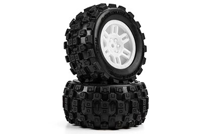 Ready-to-Run Convenience for the Pro-Line Badlands Tires & White Split Six Wheels for ARRMA MINI KRATON