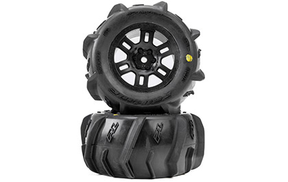 Durable rubber holds shape under power for the Pro Line 1/16 Dumont RC Tires