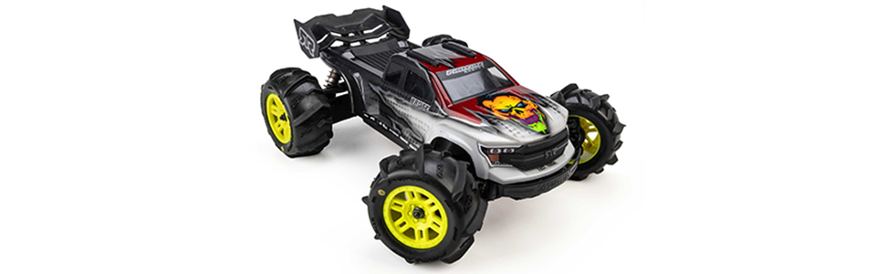 Built for the Deep Stuff for the Pro-Line Dumont Paddle Tires & Yellow Split Six Wheels for ARRMA MINI KRATON