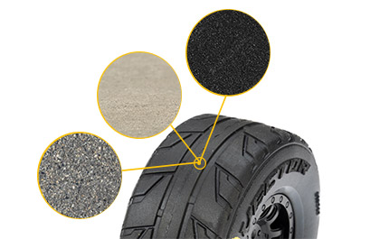 Speed-Focused Vector Tread for the Pro-Line 1/16 Vector Front/Rear Tires MTD 12mm Black Split Six