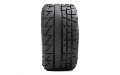 Asymmetrical Tread Advantage for the Pro-Line Menace Front/Rear Street Tires Mounted 12mm Black Split Six