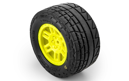 Long-Lasting Performance for the Pro-Line Menace Street Tires & Yellow Split Six Wheels for ARRMA MINI KRATON