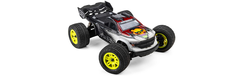 Race-Inspired Wheel Design for the Pro-Line Menace Street Tires & Yellow Split Six Wheels for ARRMA MINI KRATON