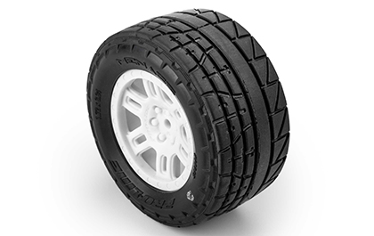 Long-Lasting Performance for the Pro-Line Menace Street Tires & White Split Six Wheels for ARRMA MINI KRATON