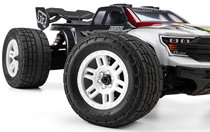 Consistent Handling for the Pro-Line Menace Street Tires & White Split Six Wheels for ARRMA MINI KRATON