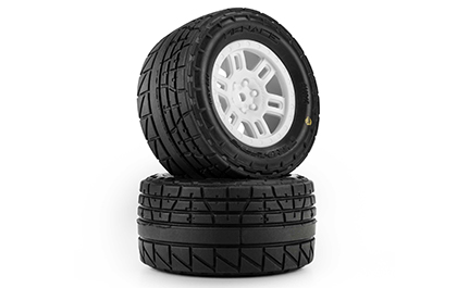 Pre-Mounted Convenience for the Pro-Line Menace Street Tires & White Split Six Wheels for ARRMA MINI KRATON