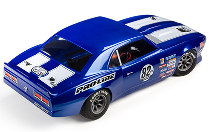 Authentic Muscle Car Stance for the Pro-Line 1/12 Goodyear Blue Streak VTA Rear Tires Mounted 8mm Gray Wheels (2): Losi NASCAR® Race Car
