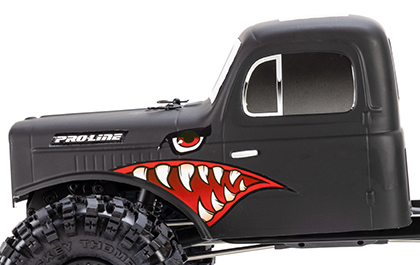 Proven Pro-Line Styling for the Comp Wagon Cab-Only Matte Black Body