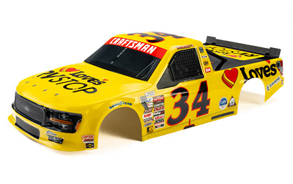 Precision Fit for Losi® NASCAR Platforms for the Pro-line Racing 1/12 Pre-Painted Layne Riggs #34 Love's RC Body