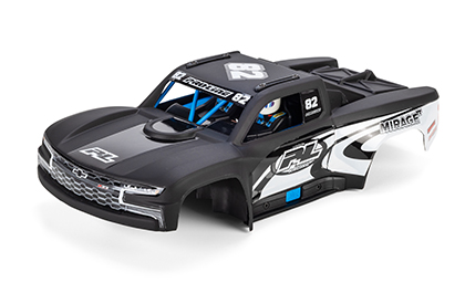 Ready for an Instant Transformation for the 2019 Chevy Silverado Trophy Truck Matte Black Body: ARRMA MOJAVE GROM