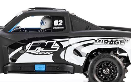 Proven Pro-Line Styling for the 2019 Chevy Silverado Trophy Truck Matte Black Body: ARRMA MOJAVE GROM