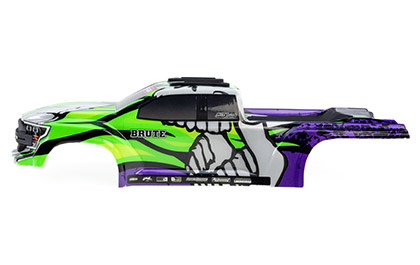 Factory Finished. Ready to Rip. for the Pro-Line 1/16 Limited Edition Pre-Cut/Pre-Painted Brute Body Ghostfire with Clipless System