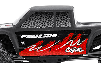 Proven Pro-Line Styling for the Coyote High Performance Matte Black Body: Axial SCX30