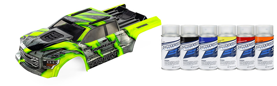 Built for Customization for the 1/8 Pre-Cut Brute Body Clear: KRATON 6S