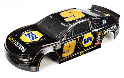 Official NASCAR Heritage for the Pro-Line Limited Edition Chase Elliott #9 NAPA Black 2025 Body