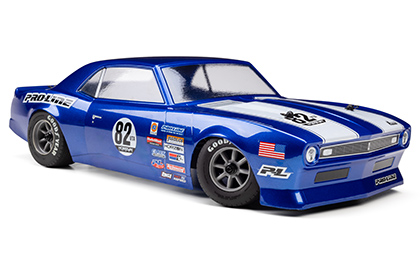 Built for the LOSI NASCAR Platform for the Pro-Line 1/12 Pre-Cut 1968 Chevy Camaro Clear VTA Body: Losi NASCAR® RC Race Car