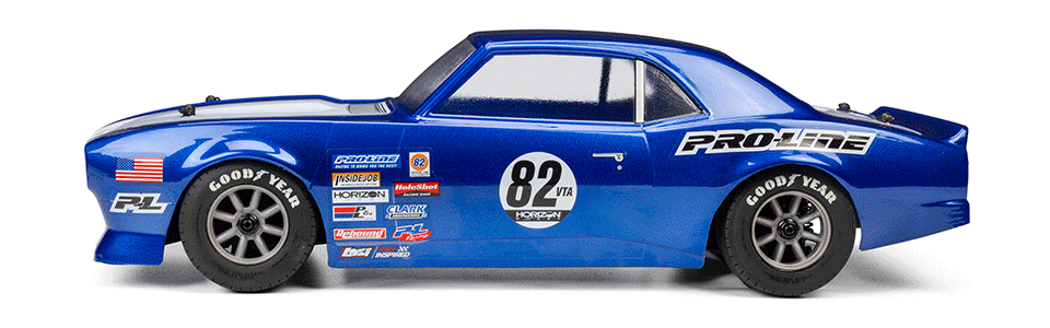 Expand Your NASCAR Collection for the Pro-Line 1/12 Pre-Cut 1968 Chevy Camaro Clear VTA Body: Losi NASCAR® RC Race Car