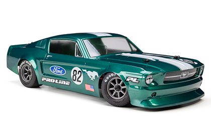 Built for the LOSI NASCAR Platform for the Pro-Line 1/12 Pre-Cut 1968 Ford Mustang Clear VTA Body: Losi NASCAR® Race Car