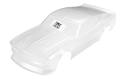 Pre-Cut for Faster Builds for the Pro-Line 1/12 Pre-Cut 1968 Ford Mustang Clear VTA Body: Losi NASCAR® Race Car