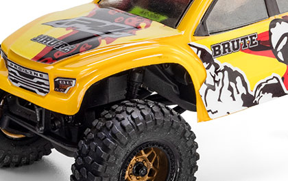 Trim-to-Fit Customization for the Pro-Line Racing 1/30 Pre-Cut Brute Clear Body for Axial SCX30