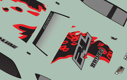 Complete Custom Body Package for the Pro-Line Racing 1/30 Pre-Cut Brute Clear Body for Axial SCX30