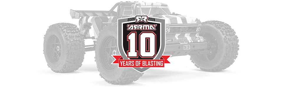 OUTCAST 10<sup>th</sup> Anniversary Limited Edition 6S BLX 4WD Stunt Truck RTR
