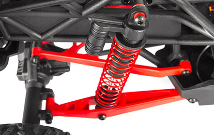 Adjustable Coilover Shocks & Three-Linked Rear Suspension