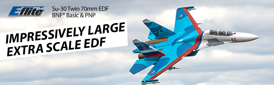 E-flite Su-30 Twin 70mm EDF BNF Basic