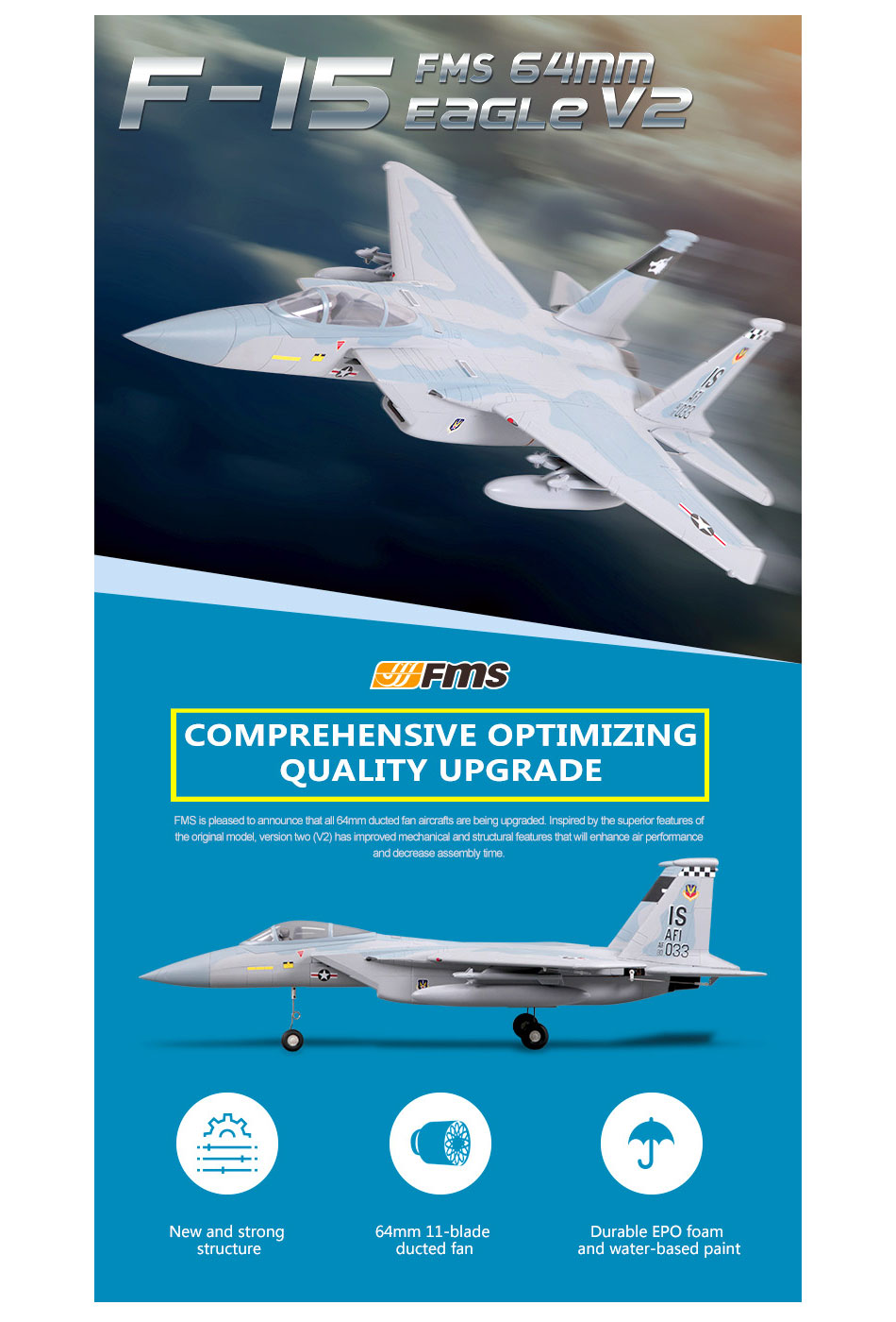 FMS F-15 64mm V2