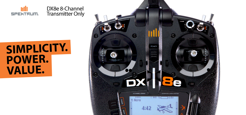 Spektrum DX8e DSMX Transmitter Radio