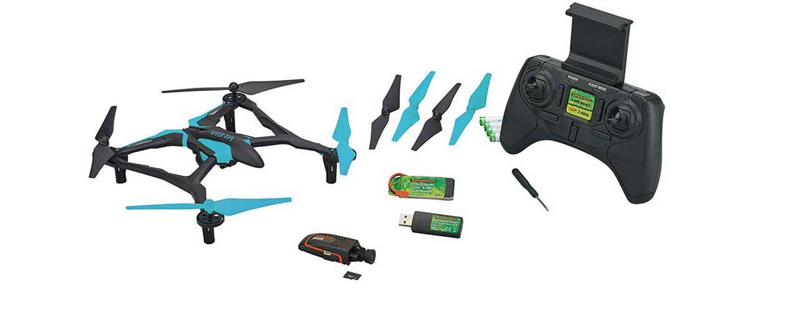 Dromida Vista FPV v2 RTF Drone w/Enhanced LED System - Includes 