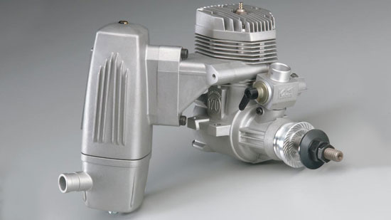 O.S. 120AX Ringed w/Muffler - Muffler O.S. 120AX Ringed w/Muffler - Muffler
