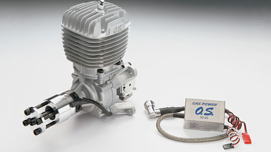 O.S. GT60 Gas w/Muffler - electronic ignition